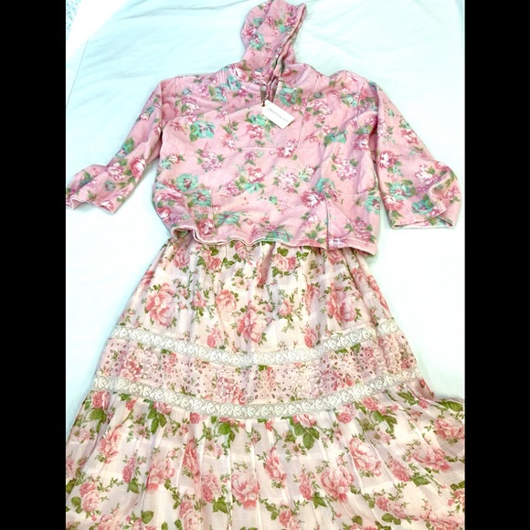 Loveshackfancy Peaches Baja Hoodie. NWT. - Picture 7 of 12